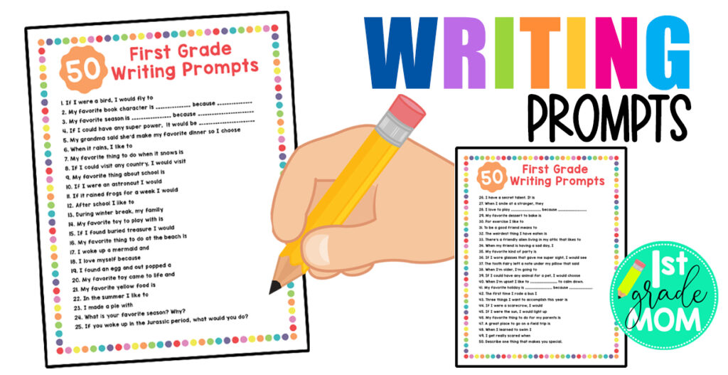 First Grade Writing Prompts Printables Free