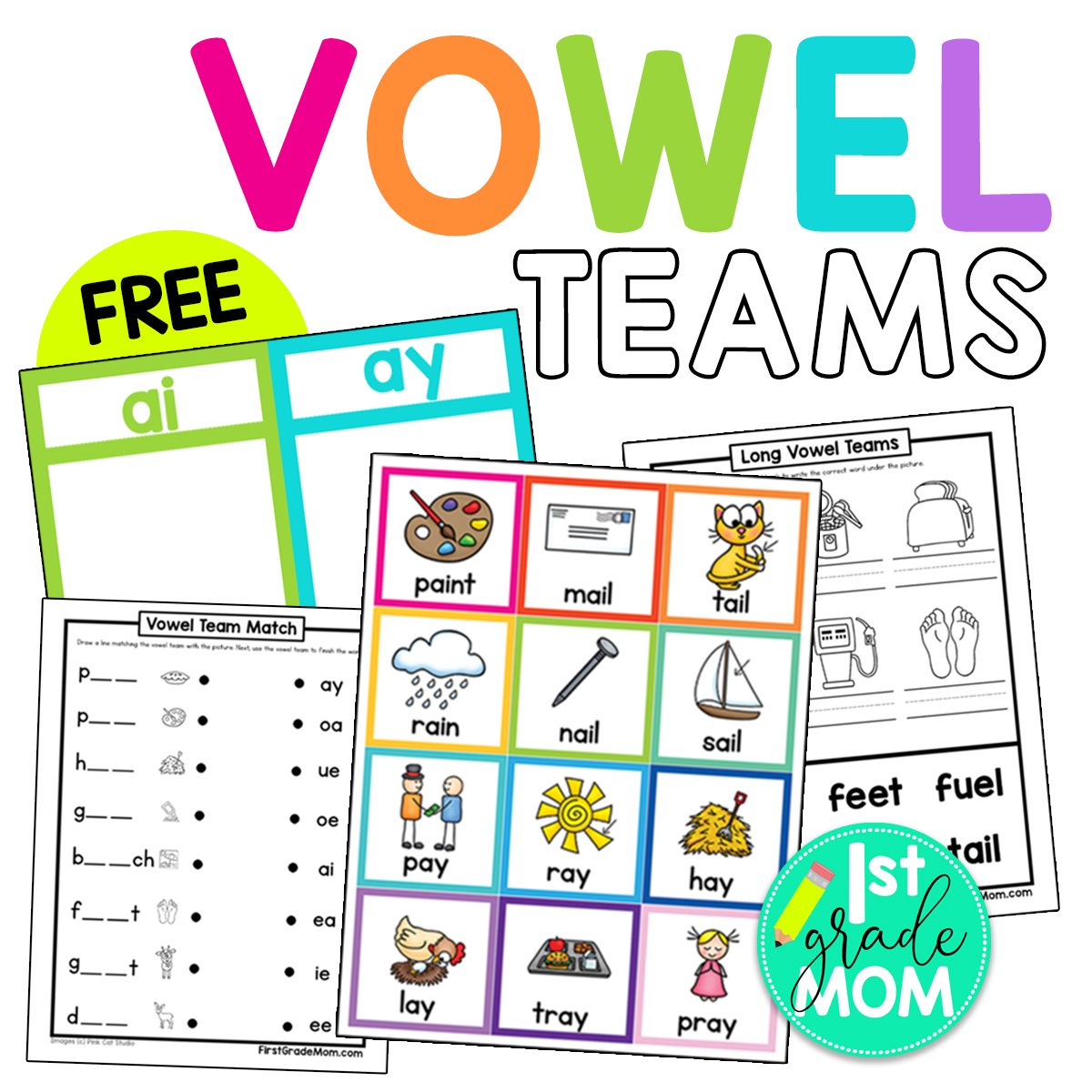 Vowel Team Worksheet Printable Word Searches
